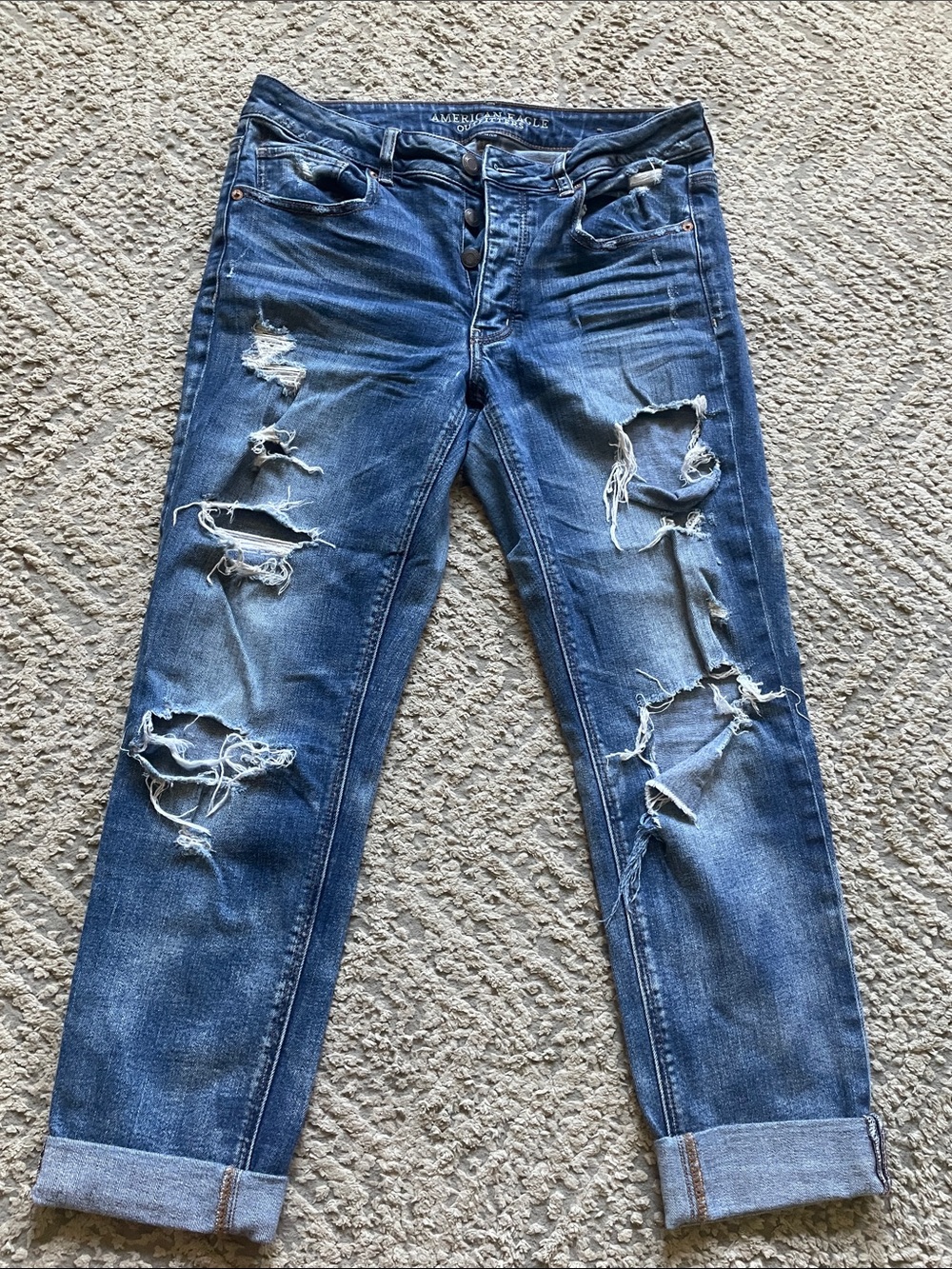 American Eagle Outfitters Light Blue Stretch Denim Jeans